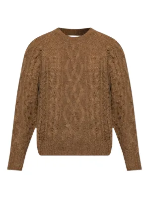 Max Mara ケーブルニット セーター | ブラウン | FARFETCH JP