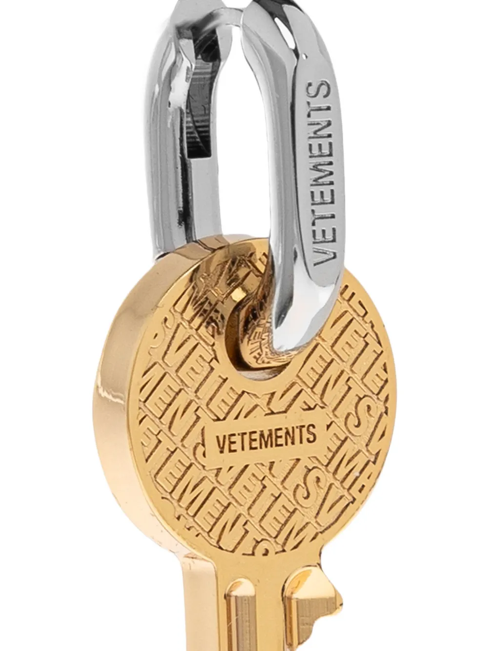 VETEMENTS key-charm Earring Gold FARFETCH