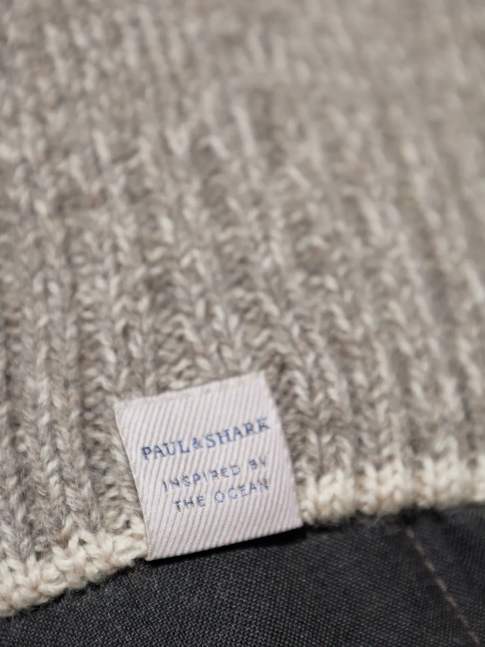 Paul & Shark Wool Cashmere Half Zip Sweater In Gray