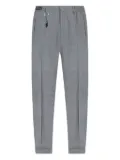 Paul & Shark drawstring shark-detail trousers - Grey