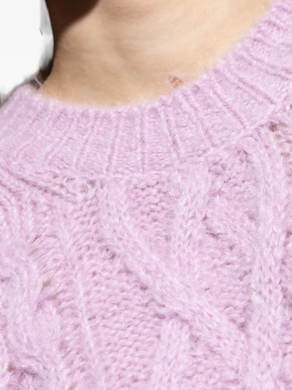 Isabel Marant Étoile Cable-knit Sweater In Pink