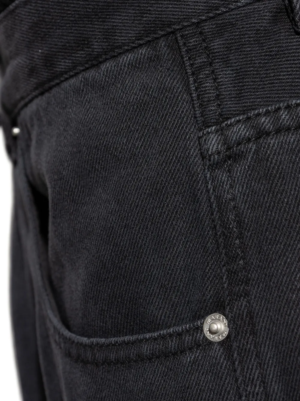Isabel Marant Wide-leg Jeans In Black