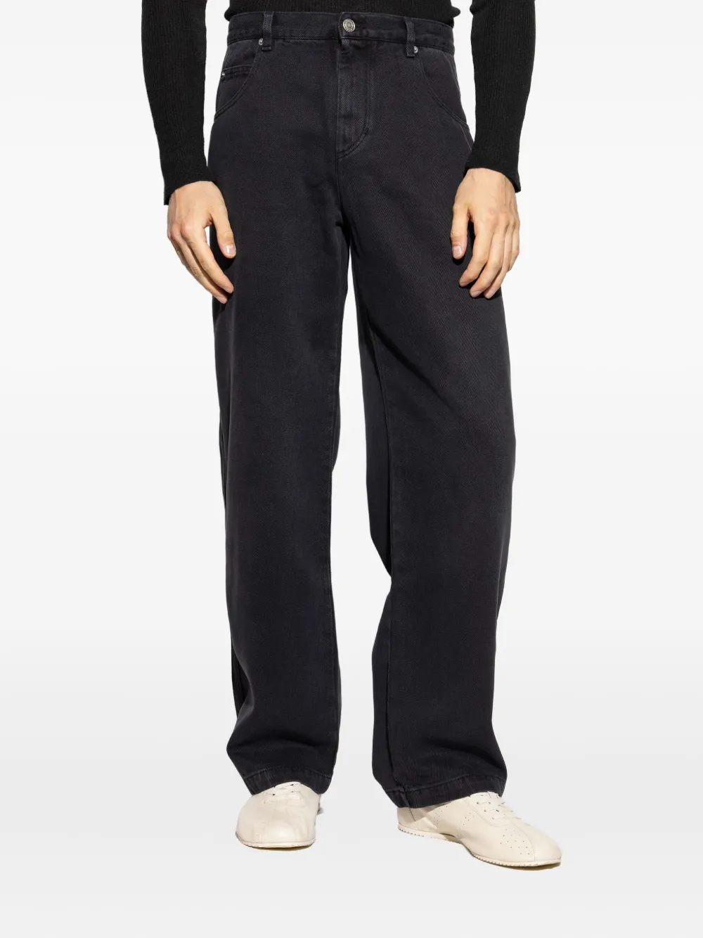 Isabel Marant Wide-leg Jeans In Black