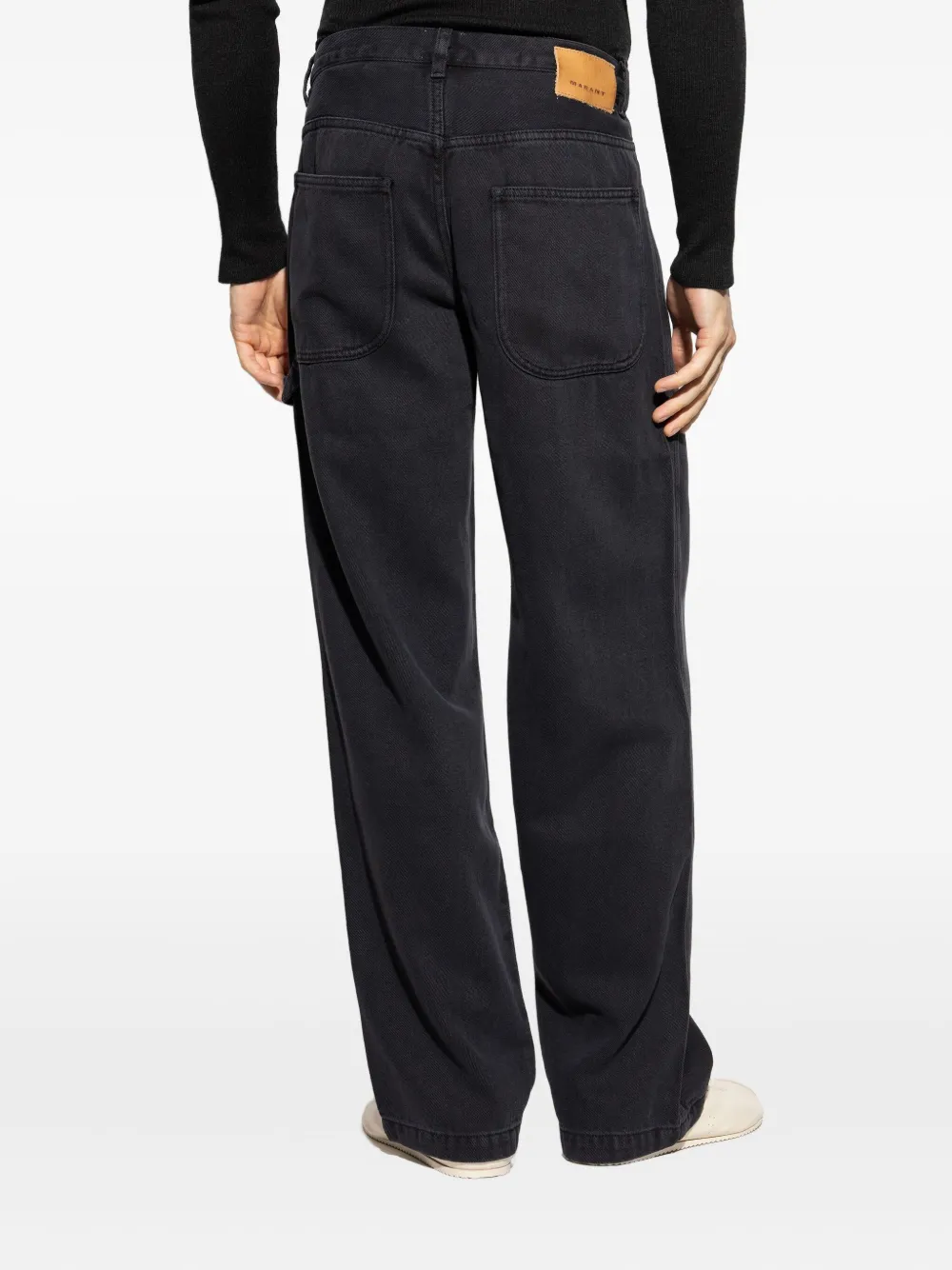 Isabel Marant Wide-leg Jeans In Black