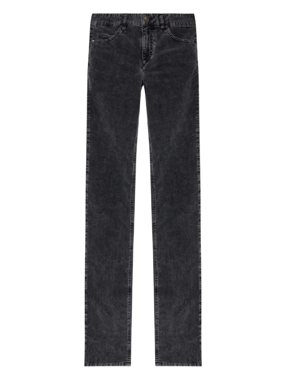 MARANT ÉTOILE logo-patch corduroy trousers | Grey | Image 1