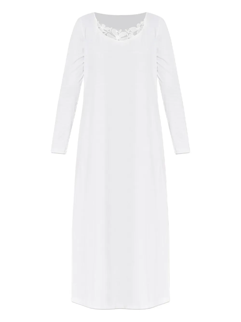 Hanro floral-lace long-sleeved nightdress | White | Image 1