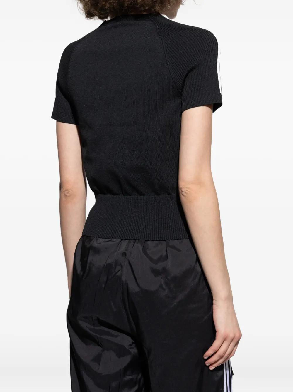 Adidas Originals Logo-embroidered T-shirt In Black