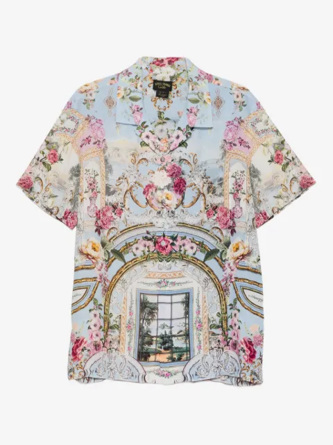 Camilla floral baroque-print shirt