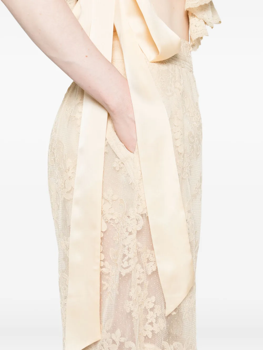 Zimmermann Hypnotic Lace Floral Trousers In Pink