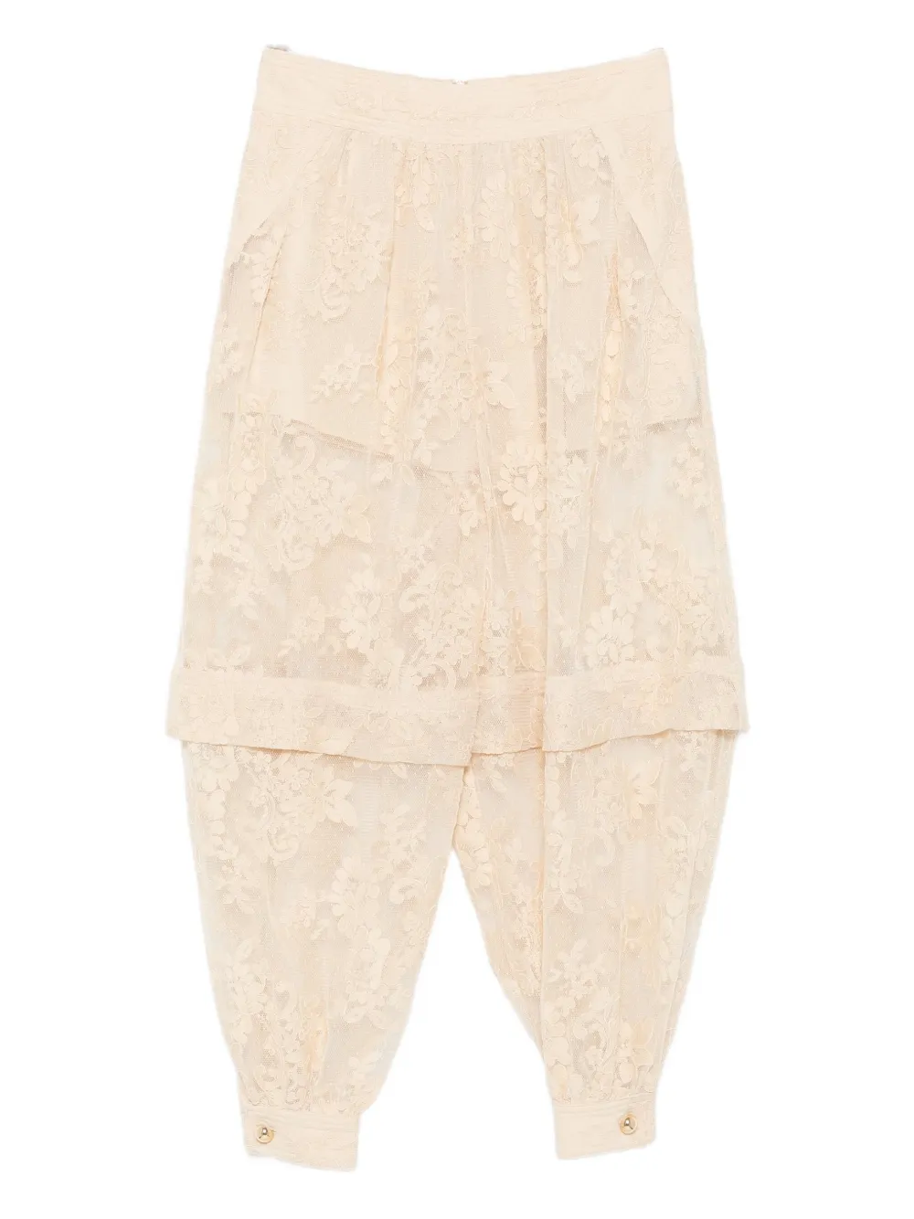 Zimmermann Hypnotic Lace Floral Trousers In Pink