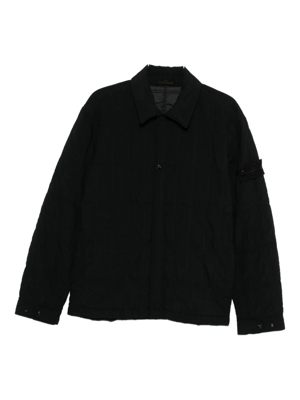 Stone Island quilted panelled jacket - Nero
