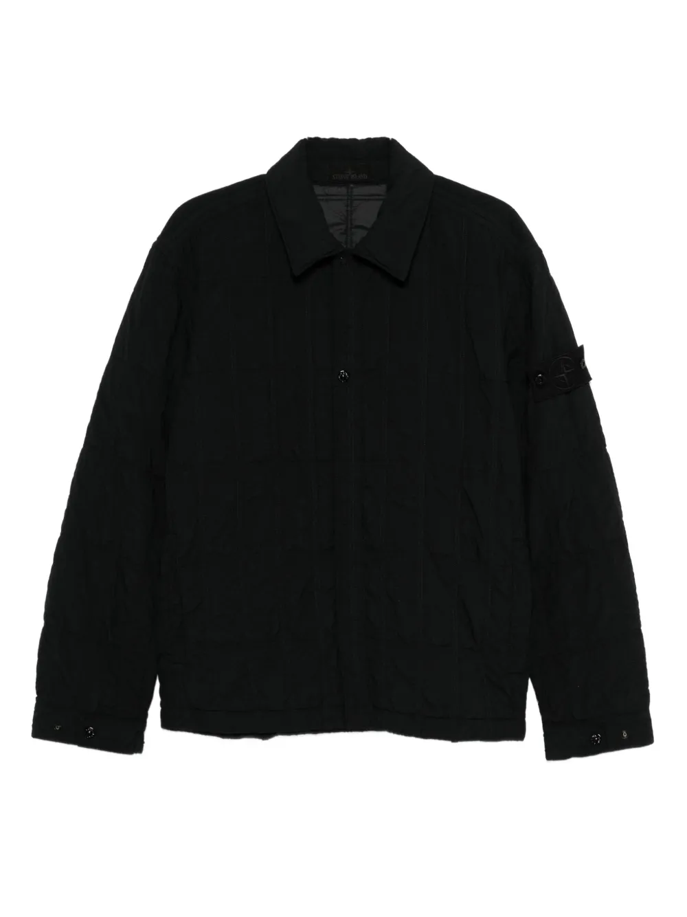 Stone Island quilted panelled jacket | Black | Image 1
