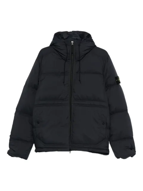 Stone Island hooded quilted jacket