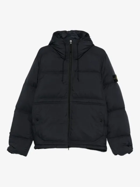 Stone Island hooded quilted jacket