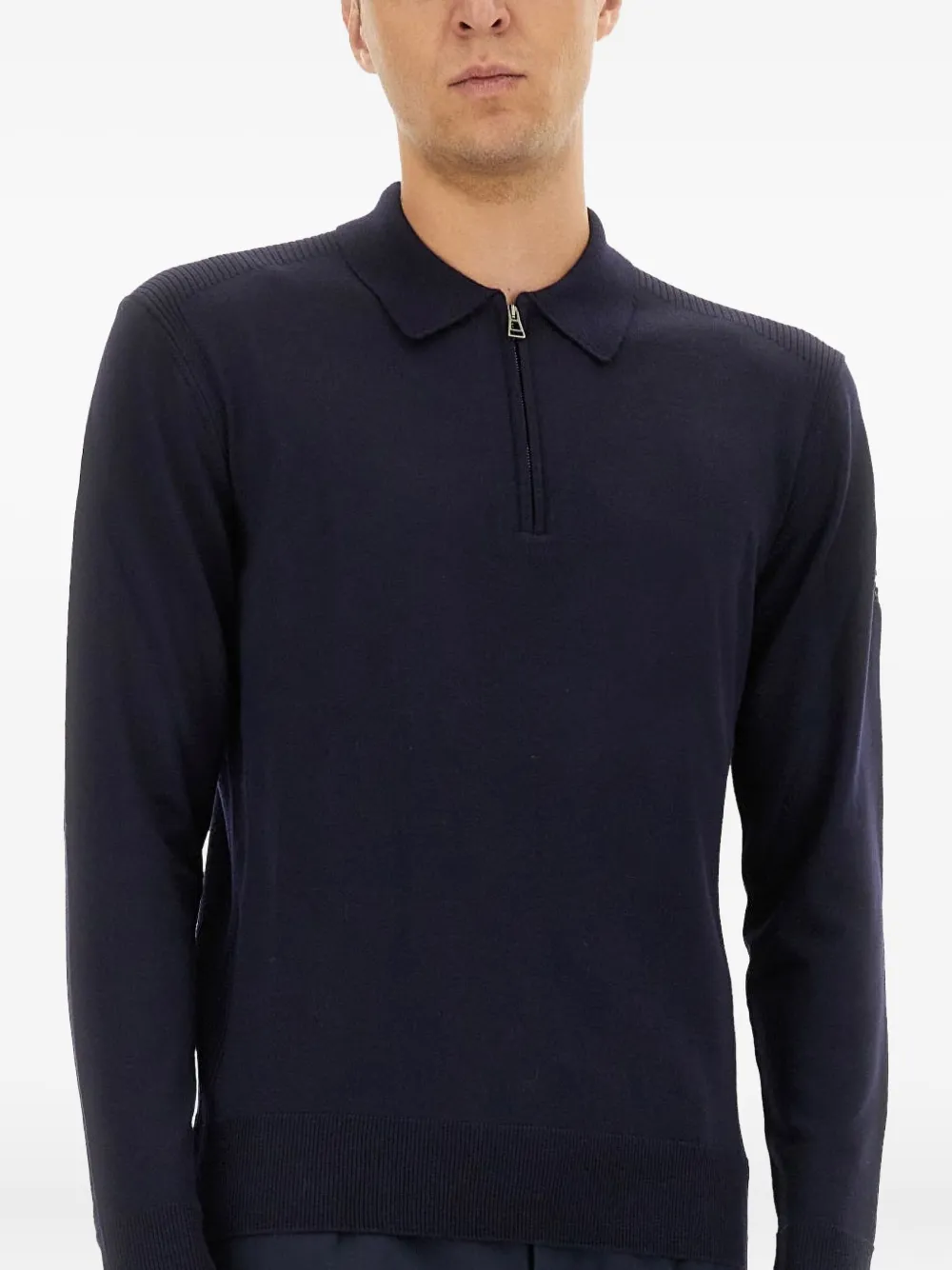 Belstaff Kyle gebreid poloshirt Blauw
