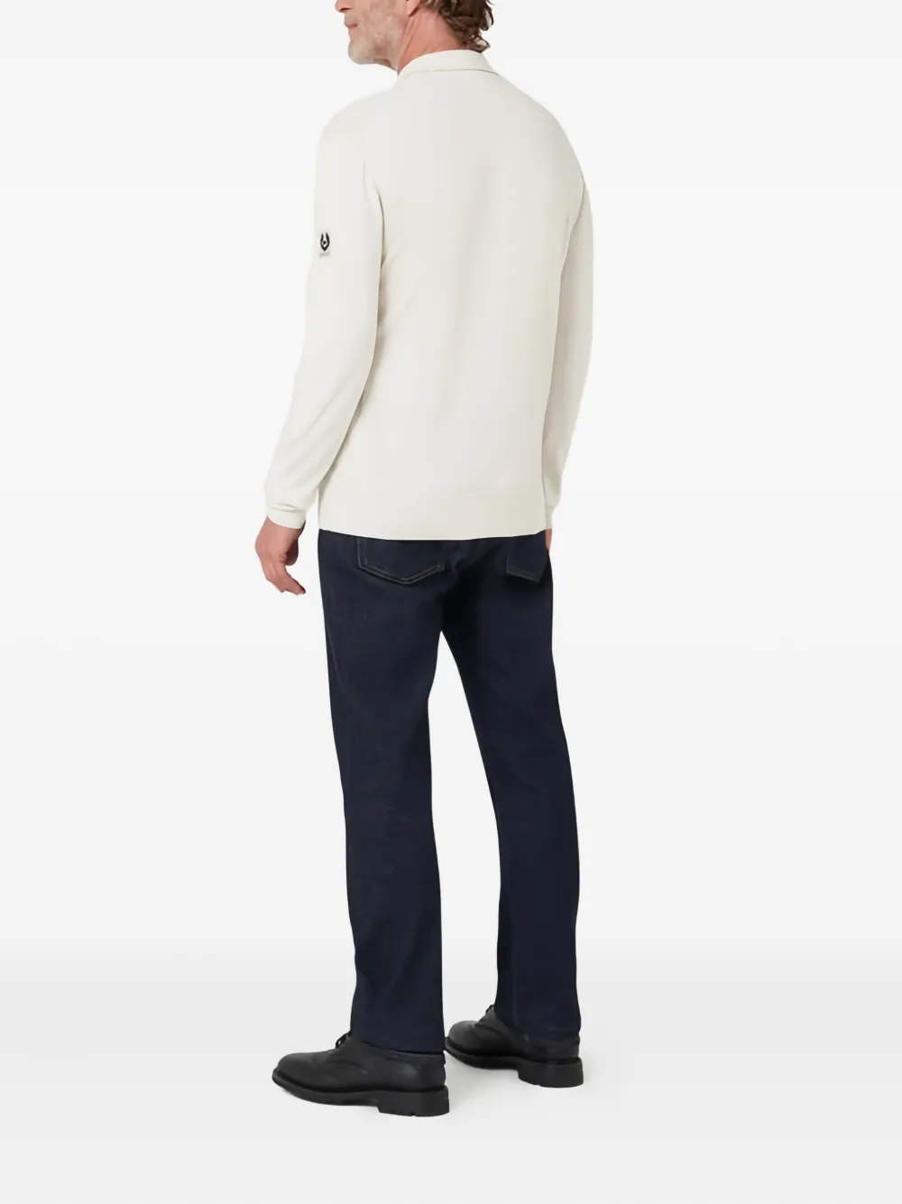 Belstaff Kyle gebreid poloshirt Beige