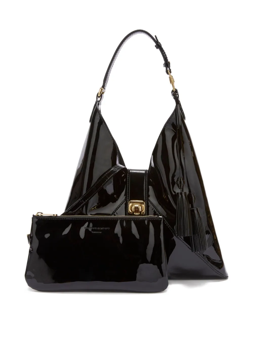 Ermanno Scervino Dudu Tassel-embellishment Shoulder Bag In Black