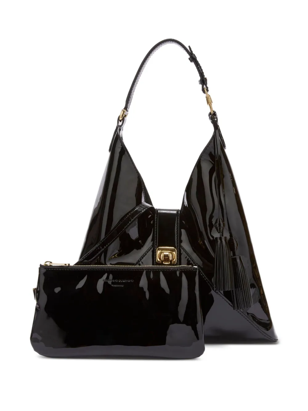 Ermanno Scervino Dudu schoudertas verfraaid met kwastje Zwart