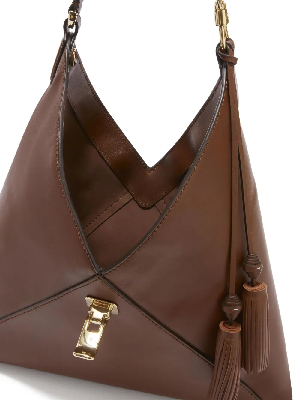 Ermanno Scervino Dudu schoudertas verfraaid met kwastje Bruin