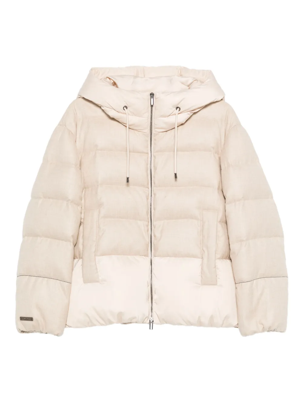 Peserico hooded quilted jacket | Pink | Image 1