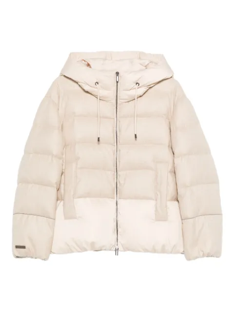 Peserico hooded quilted jacket