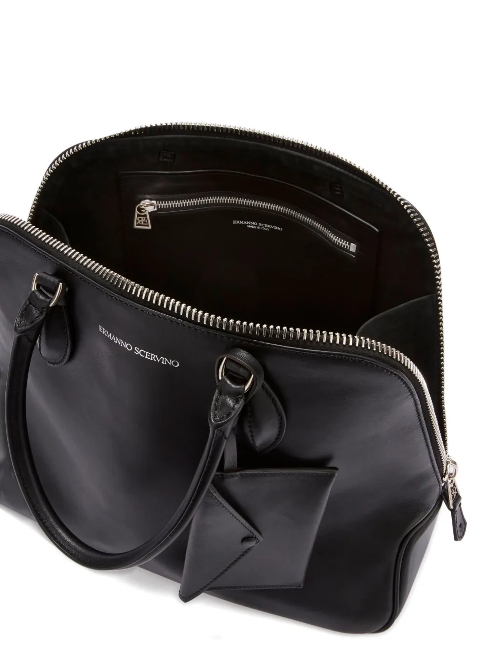 Ermanno Scervino Large Orsetta Zip-top Shoulder Bag In Black