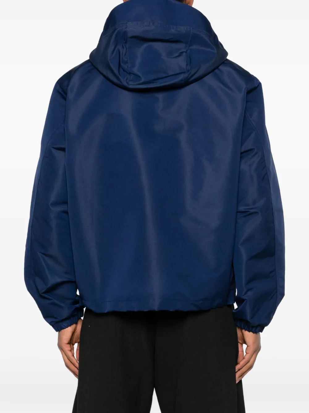 Givenchy Hooded Windbreaker In Blue