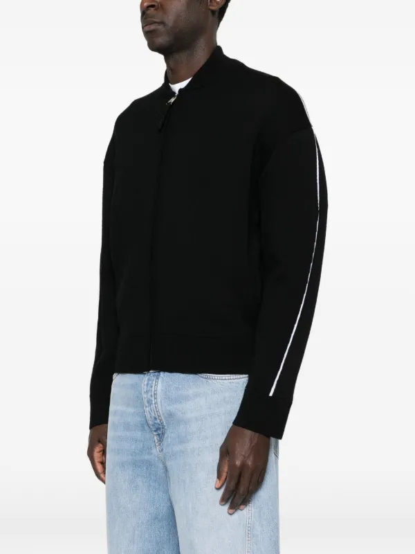 Givenchy couture-seam Zipped Cardigan | Black | FARFETCH ID