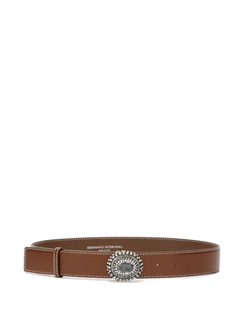 Ermanno Scervino crystal-embellished buckle belt