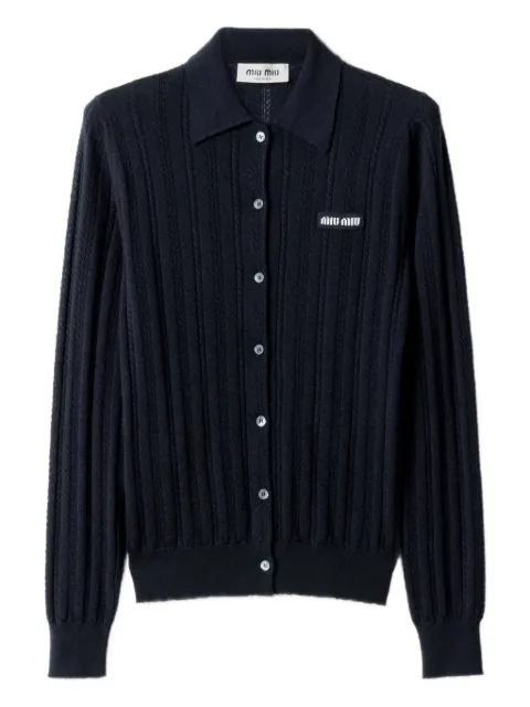 Miu Miu openwork-knit cardigan