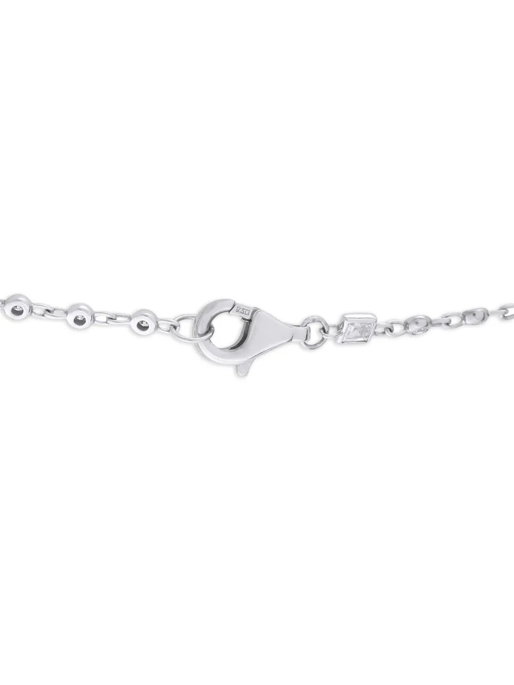 18k White Gold Princess Diamond Necklace