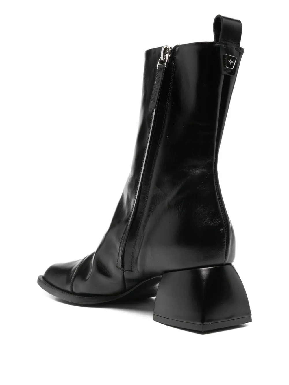 Nodaleto Zip-detail Boots In Black