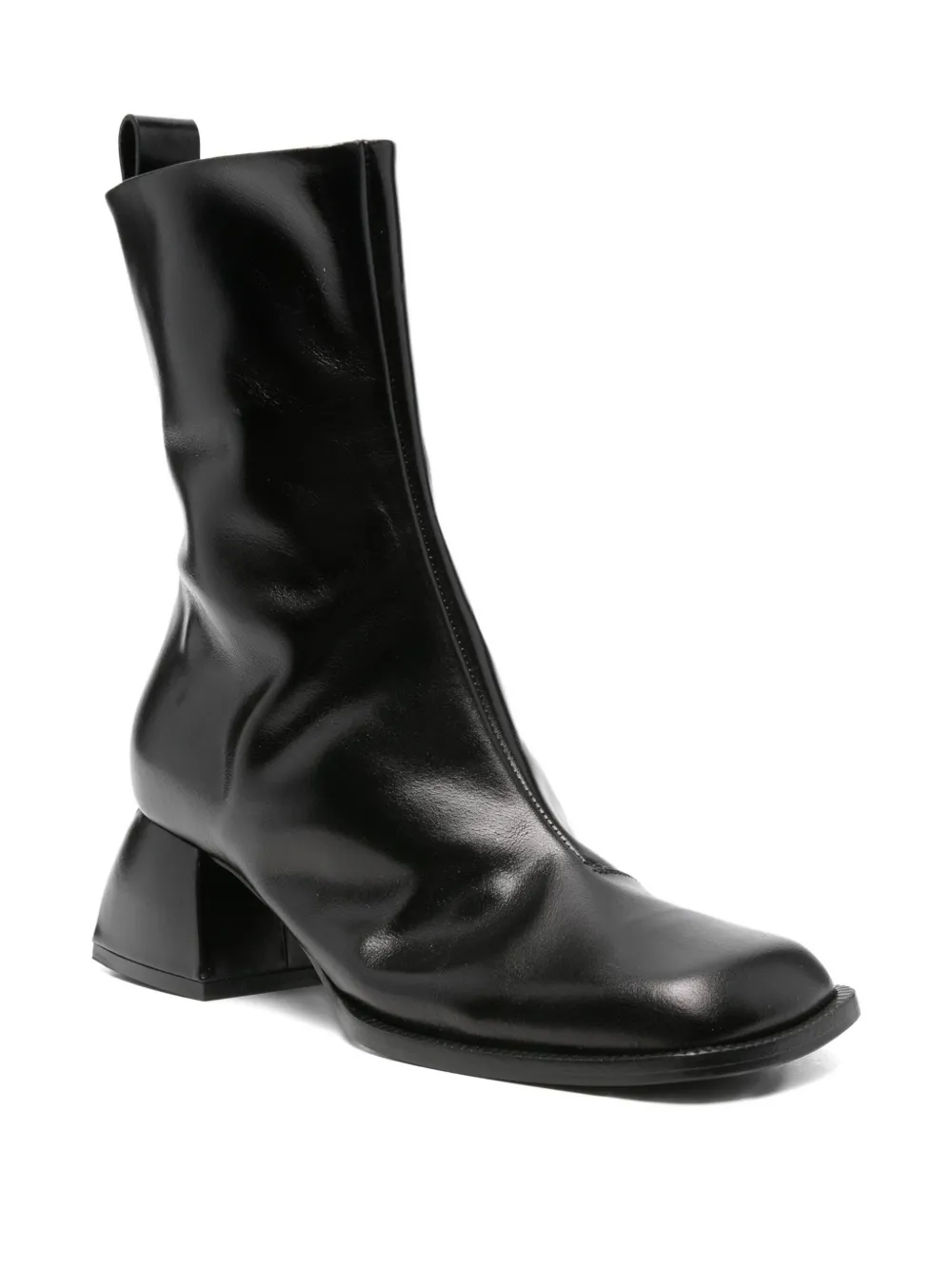Nodaleto Zip-detail Boots In Black