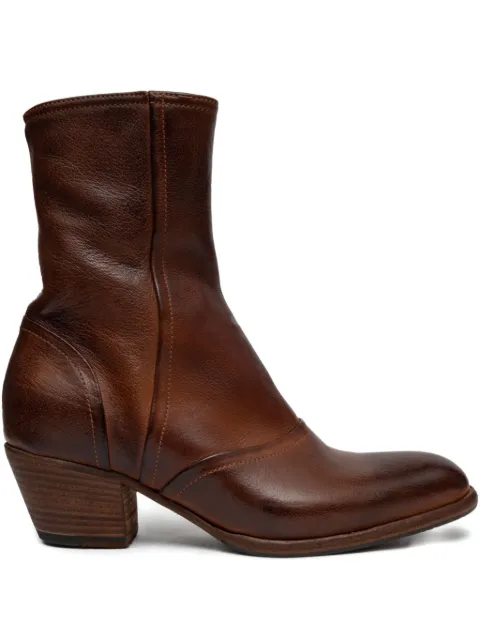 PAUL SILENCE 55mm leather zip-fastening boots