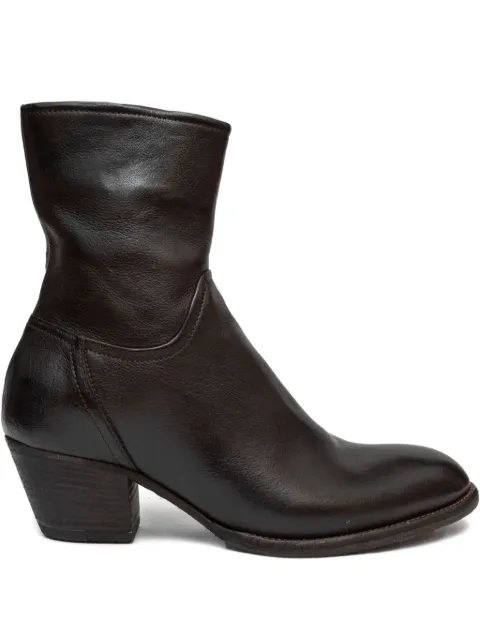 PAUL SILENCE 55mm zip-detail leather boots