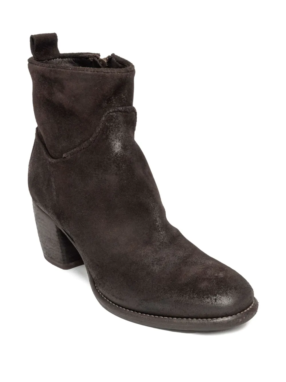 Paul Silence 65mm Zip-detail Block-heel Boots In Brown