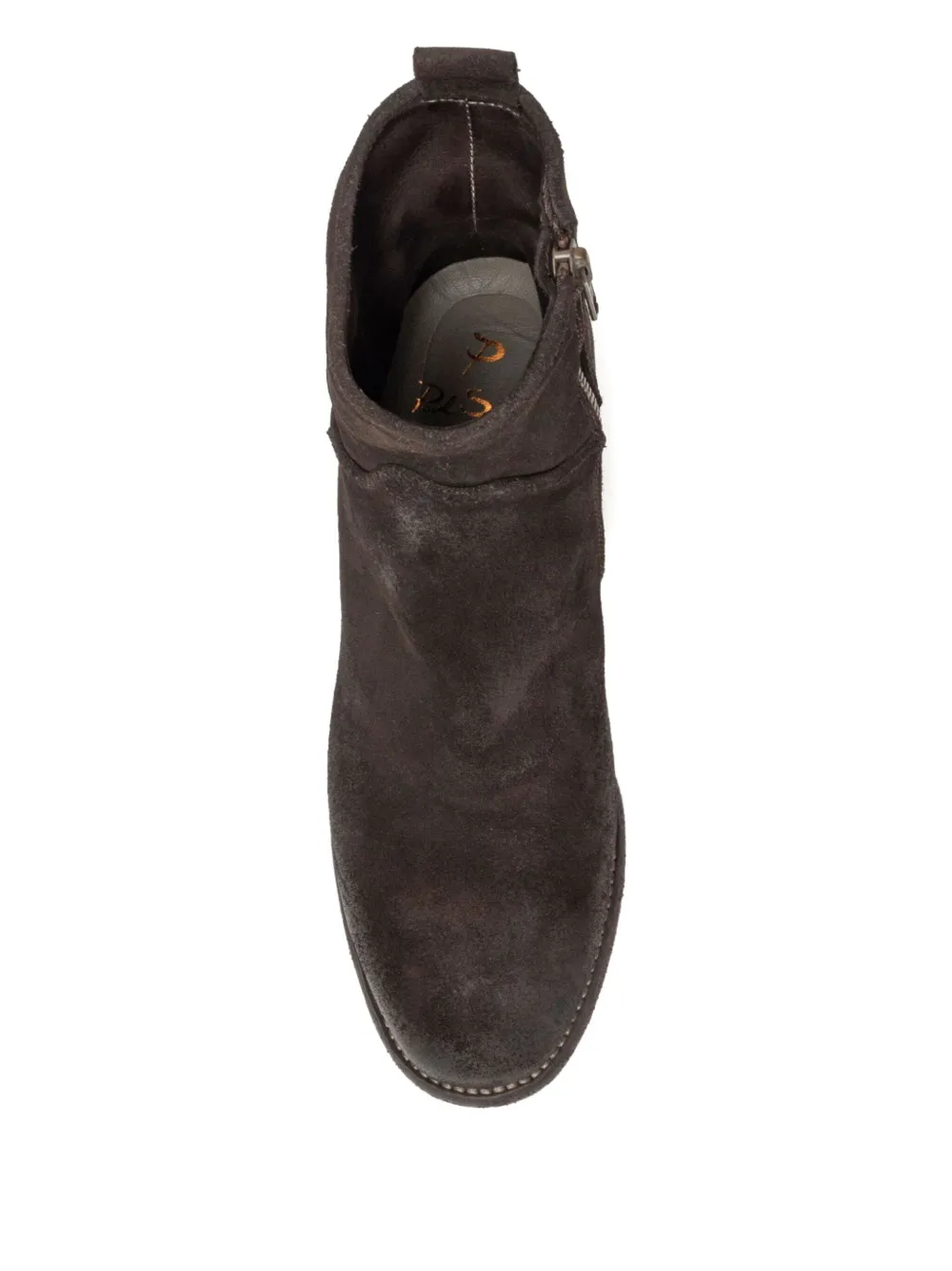 Paul Silence 65mm Zip-detail Block-heel Boots In Brown
