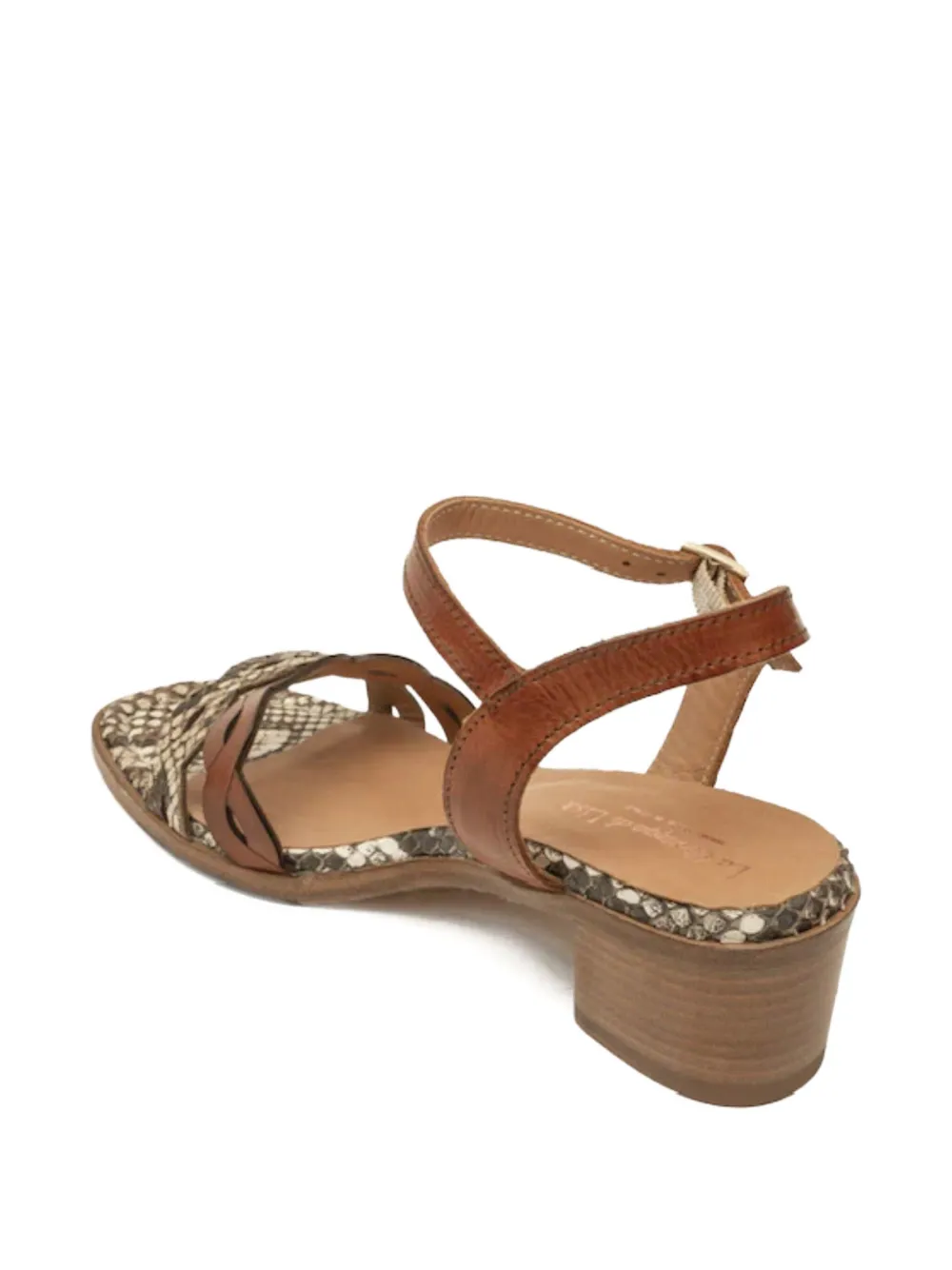 LA BOTTEGA DI LISA Leren sandalen Bruin