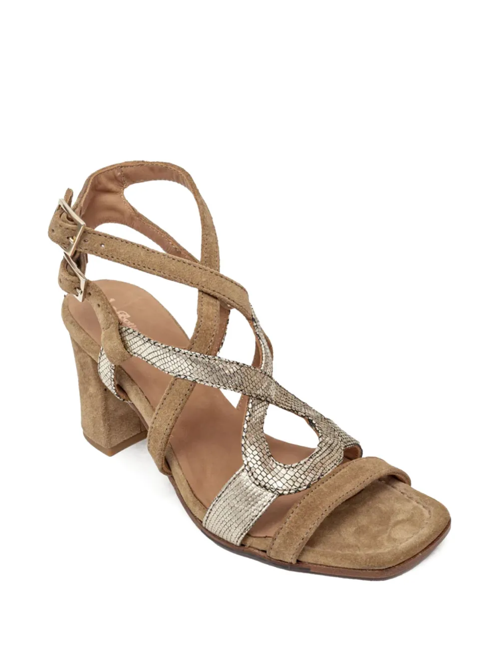 La Bottega Di Lisa 80mm Block-heel Sandals In Brown