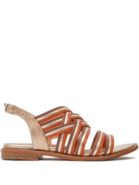 LA BOTTEGA DI LISA leather woven sandals