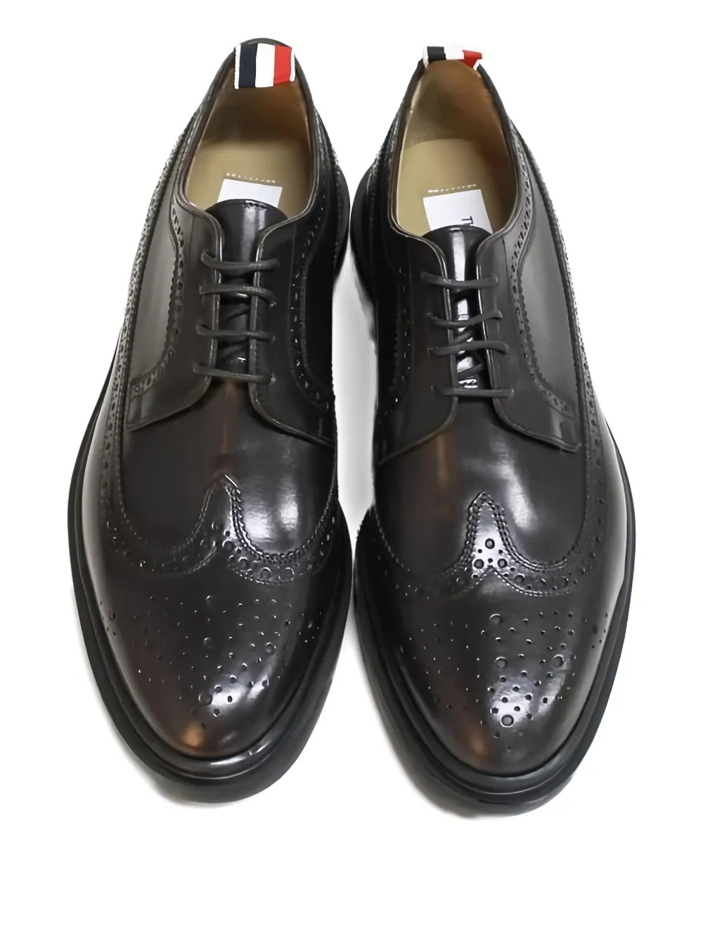 Thom Browne Veterschoenen met brogue detail Bruin