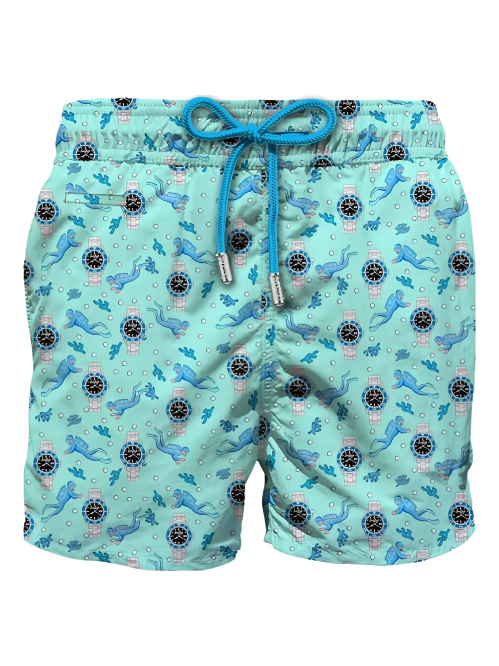MC2 Saint Barth diver-watch print swim shorts - ブルー MC2 Saint Barth diver-watch print swim shorts - ブルー