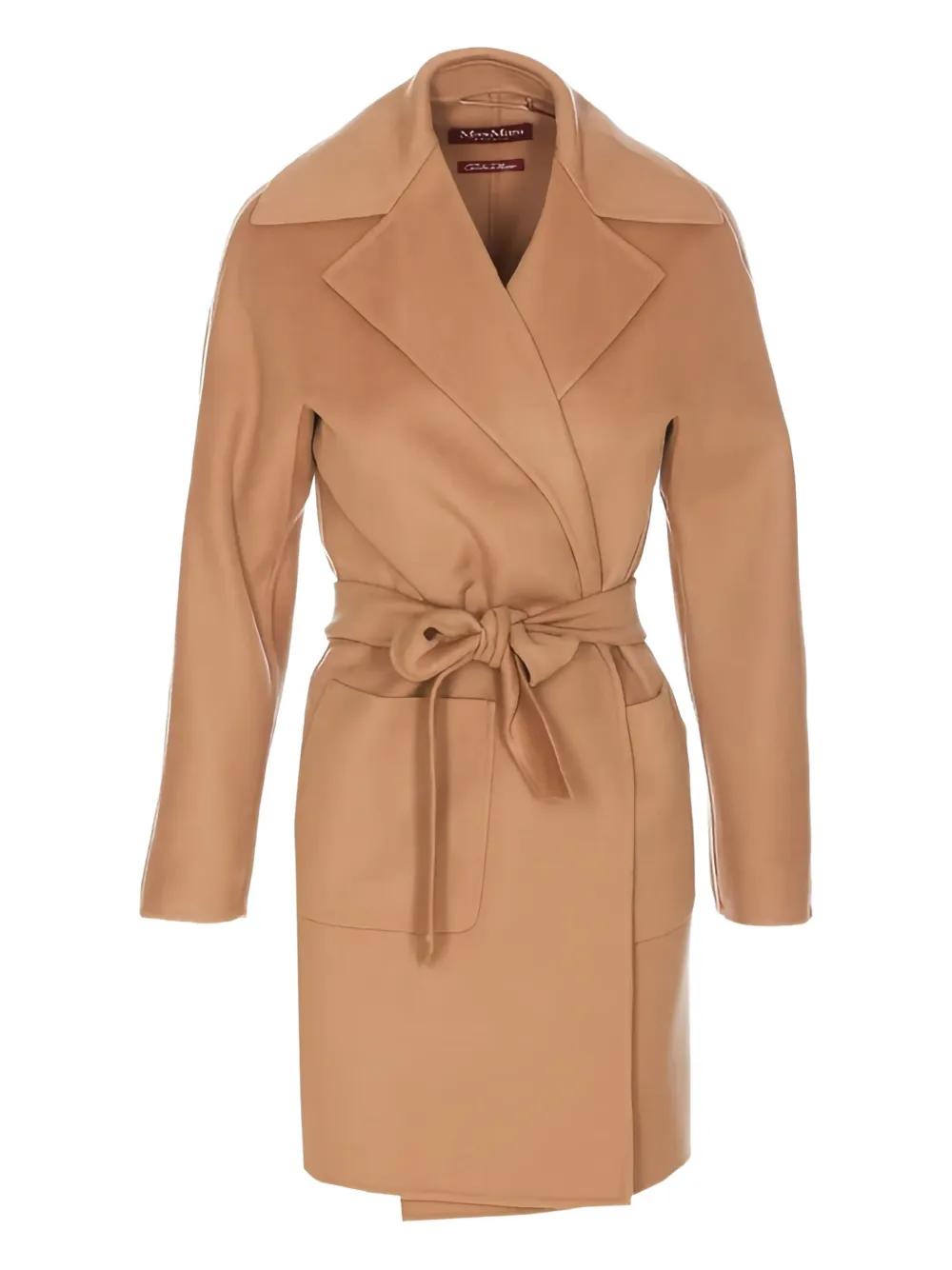 Max Mara belted-wrap coat - ブラウン Max Mara belted-wrap coat - ブラウン