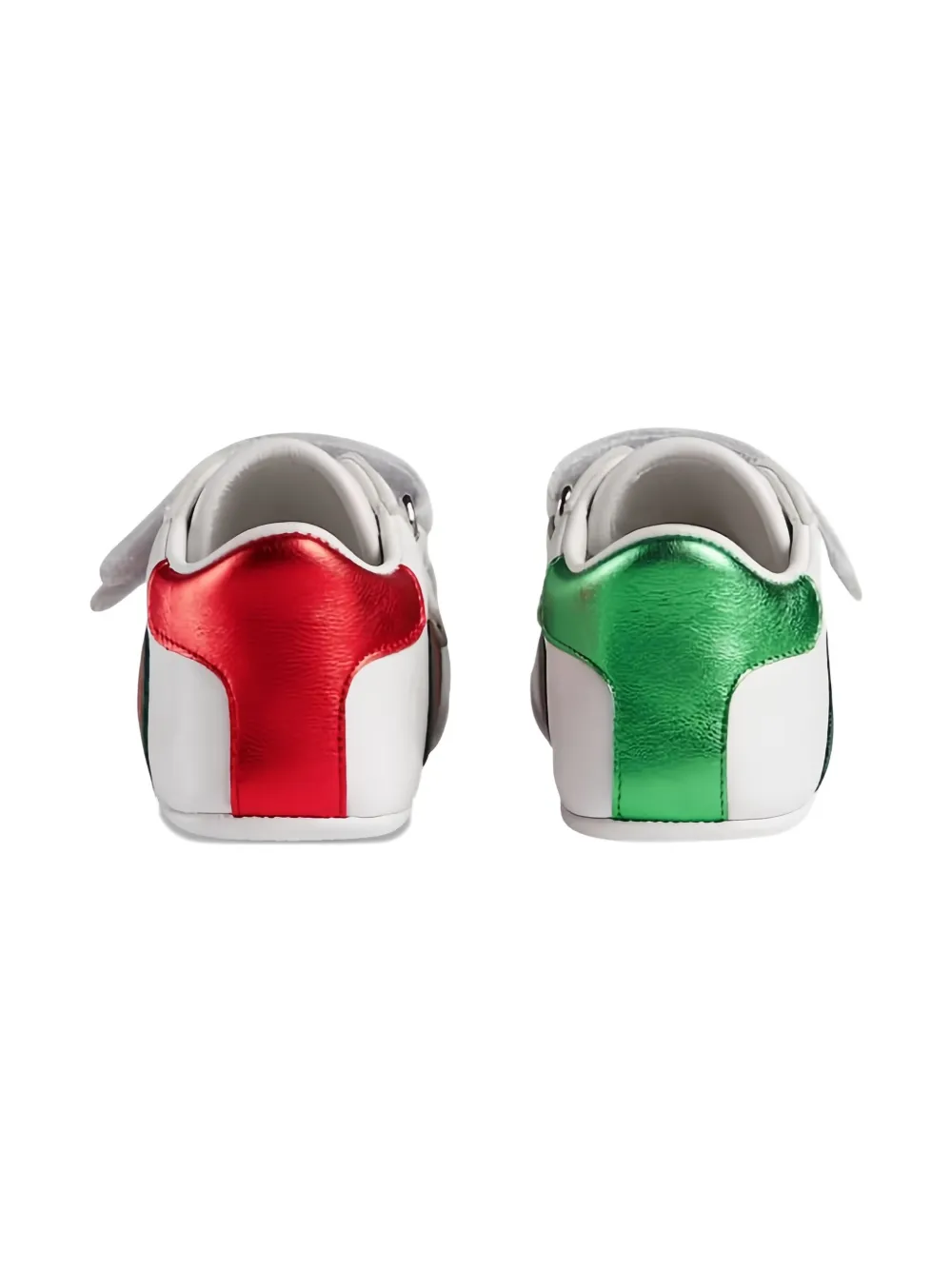 Gucci Kids Leren sneakers met bandje Wit