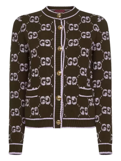 Gucci jacquard pocket cardigan