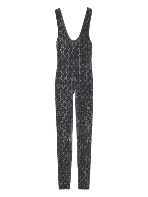 Gucci GG crystal embroidery jumpsuit