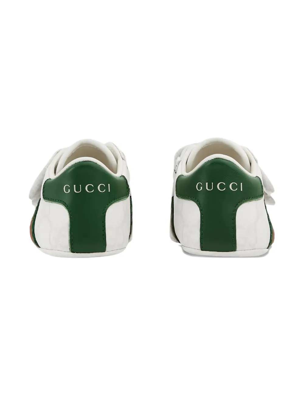 Gucci Kids Ace sneakers met GG-patroon en bandje Beige