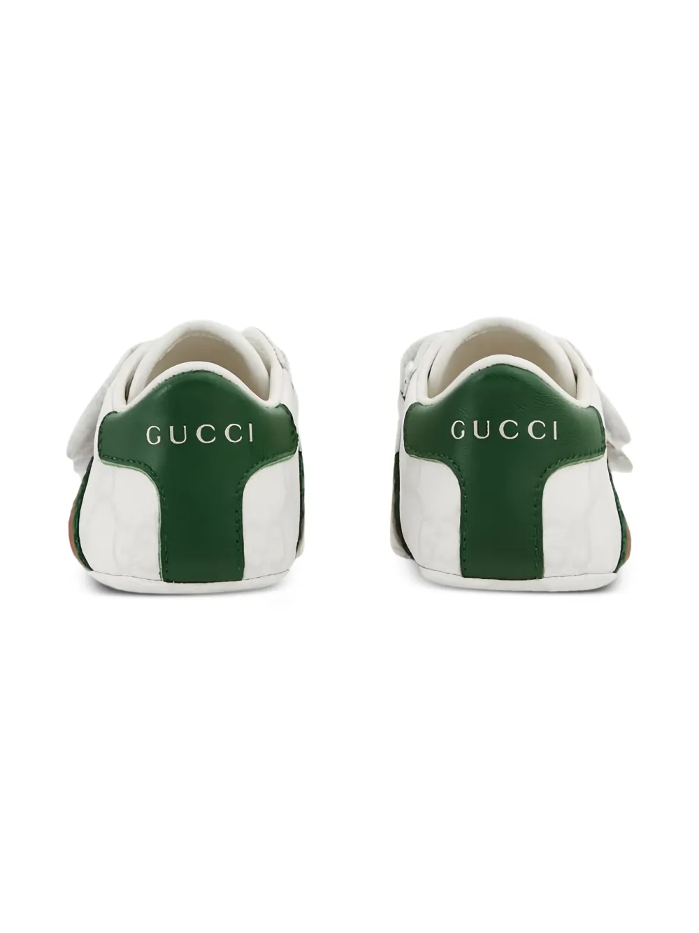 Gucci Kids Ace sneakers met GG-patroon en bandje - Beige