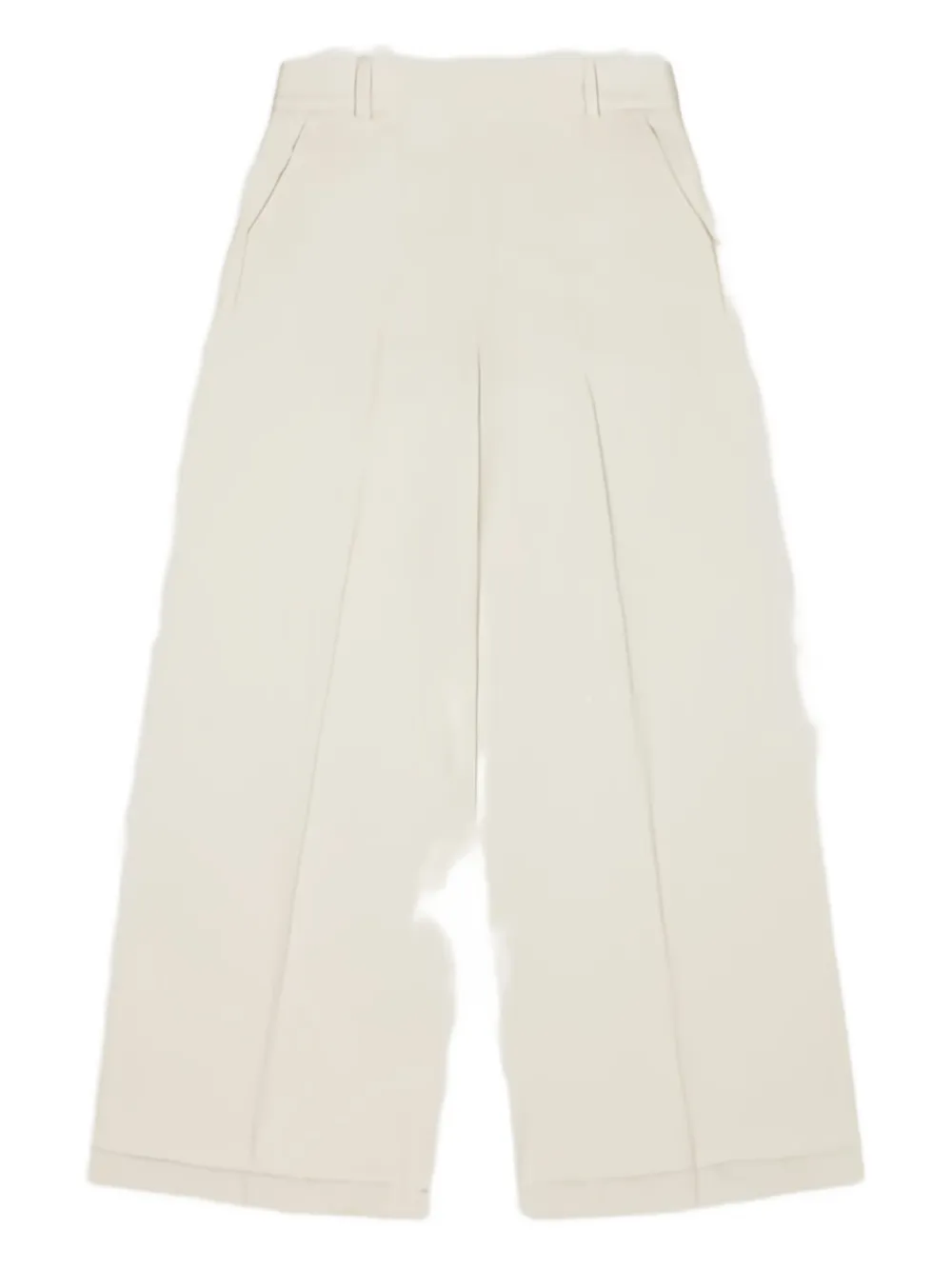 Circolo 1901 Pleated Wide-leg Trousers In Neutral