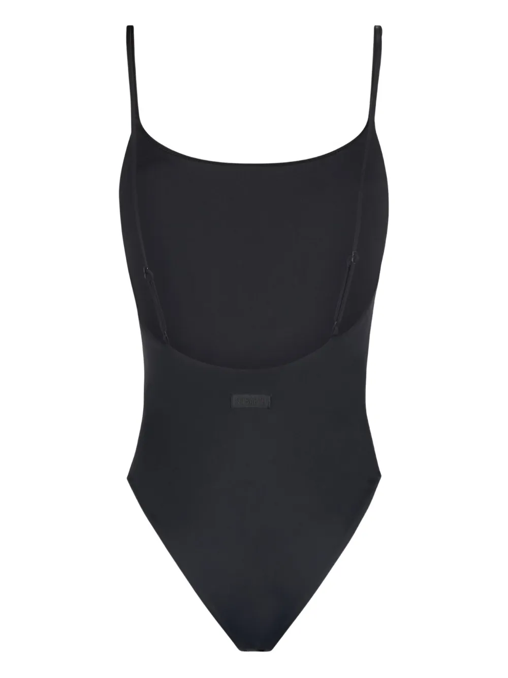 Mc2 Saint Barth Cecille Zebra Strass Swimsuit In Black